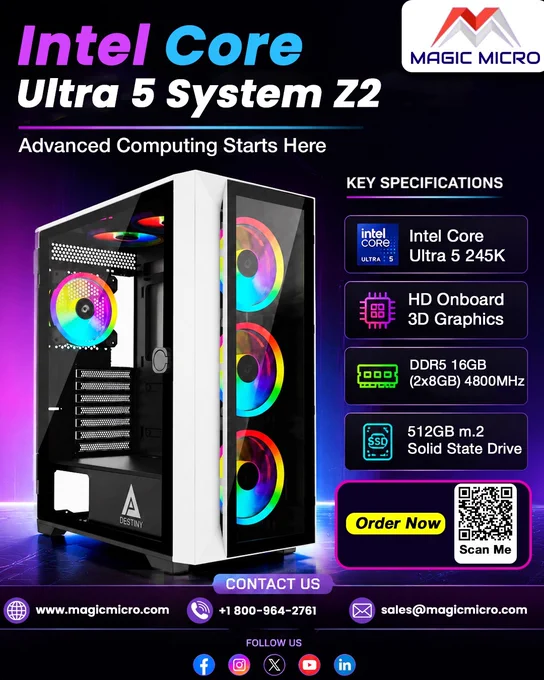 Advanced Computing Starts Here With Intel Core Ultra 5 System Z2