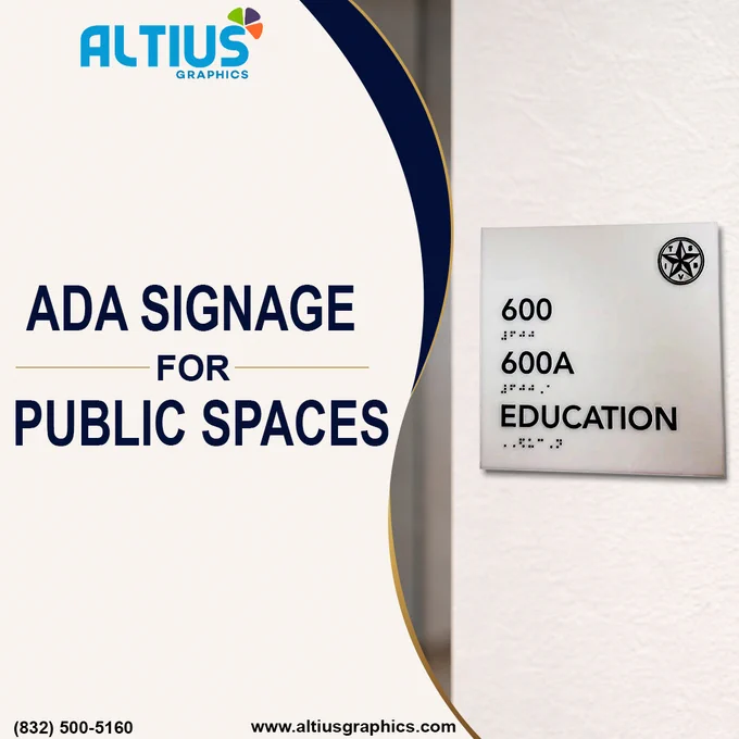 ADA signage for public spaces