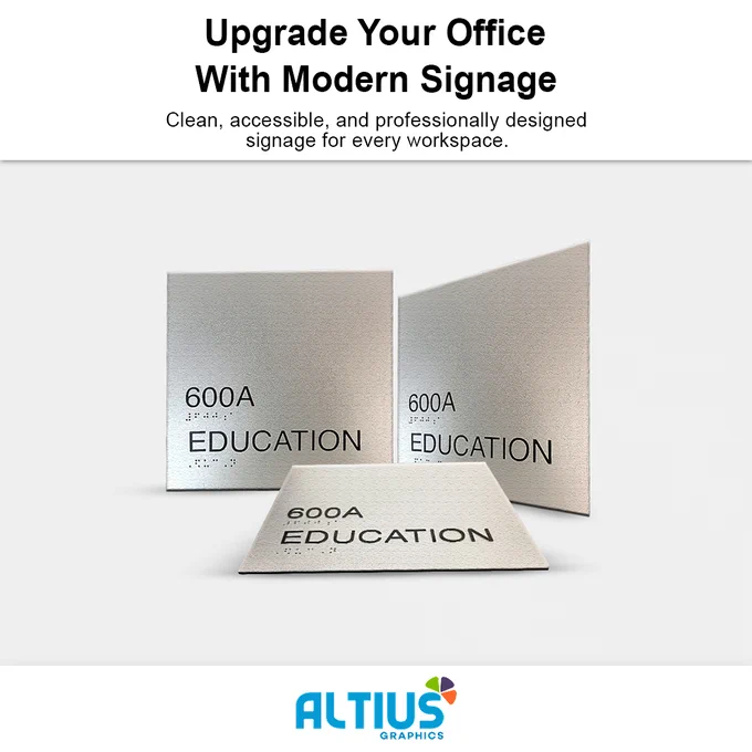Upgrade your office with modern signage