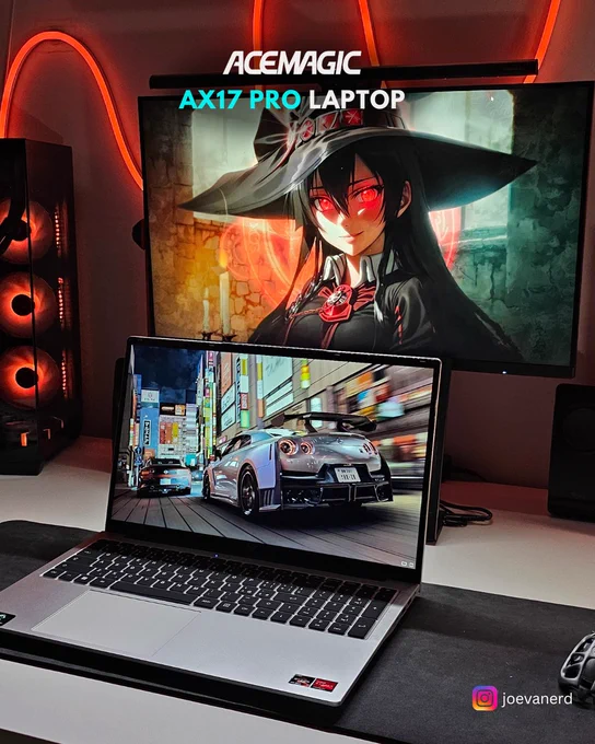 ACEMAGIC AX17 Pro #Laptop, your setup’s centerpiece!!! 🌌💻 
With bold design and unmatched speed, the AX17 Pro elevates every desk into a command center 🚀

📸 joevanerd

✨ Ready to power up your world? Get yours now on our official website 👉 acemagic.com and enjoy 3% OFF with discount code ACEFAN3

🛒💨 https://acemagic.com/products/ax17-laptop

#ACEMAGIC #ACEMAGICAX17Pro #ACEMAGICLaptop
