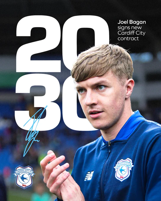Joel Bagan has signed a new four year contract with Cardiff City FC.