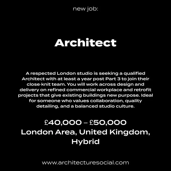 Architect Job Vacancy