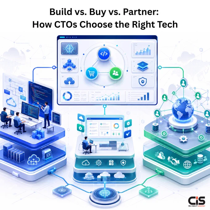 Choosing between Build, Buy & Partner strategies can impact scalability, innovation speed & operational efficiency.

Learn how CTOs make smarter enterprise software decisions with a practical framework

https://www.cisin.com/coffee-break/build-vs-buy-vs-partner-a-cto-s-decision-framework-for-enterprise-software.html

#BuildVsBuy #TechnologyStrategy #EnterpriseSoftware #CISIN