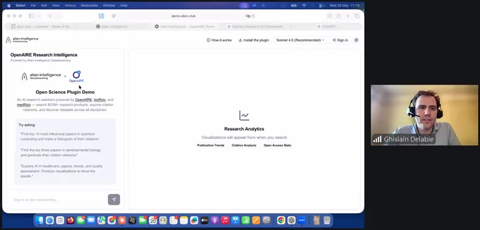 Screenshot of demo