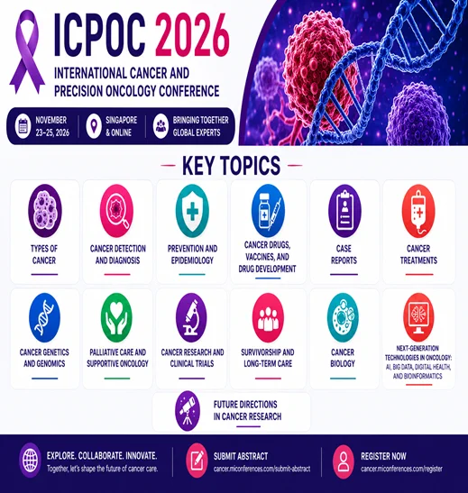 #ICPOC2026 #CancerResearch #PrecisionOncology #CancerScience #ClinicalResearch #AIinOncology #CancerCare #OncologyConference #MedicalResearch #GlobalHealthcare