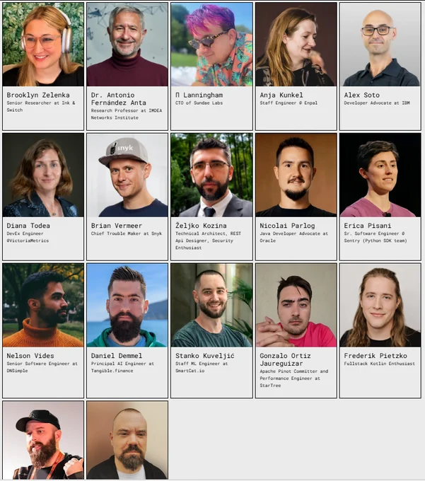 Headshot list of speakers for JOTB26
