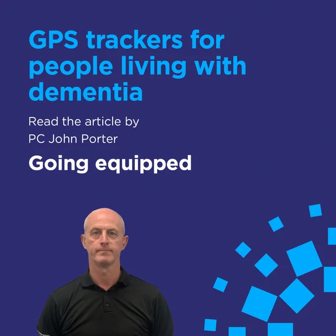 GPS trackers for people living with dementia
Read the article by PC John Porter
Going equipped