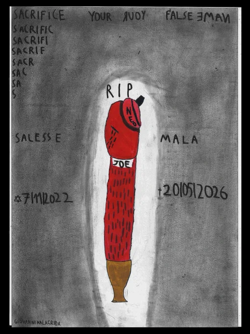 Salesse Joe Mala is gone, gone, stopped being. Salesse Joe Mala was nothing more than an impostor, an identity, someone who didn't really exist, someone no one wanted to be. Salesse Joe Mala disappeared on May 20, 2026, leaving no trace, perhaps, never to return.



In his place, another artist, no better than him, but perhaps not so much worse either. The old has made way for the new, the cumbersome and useless has made way for the useful, and perhaps, that's for the best. 



DON'T CRY FOR HIM, HE'S ALREADY DEAD!