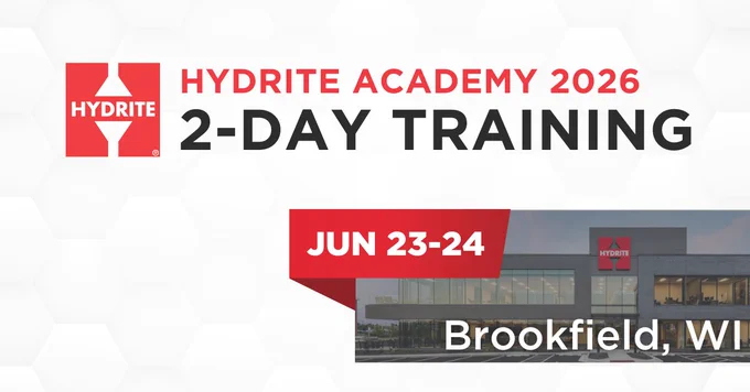 Hydrite Academy 2026 2-Day Training June 23-24 Brookfield, WI