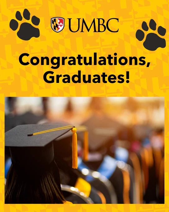 Graduation commencement graphic with grads in the photo