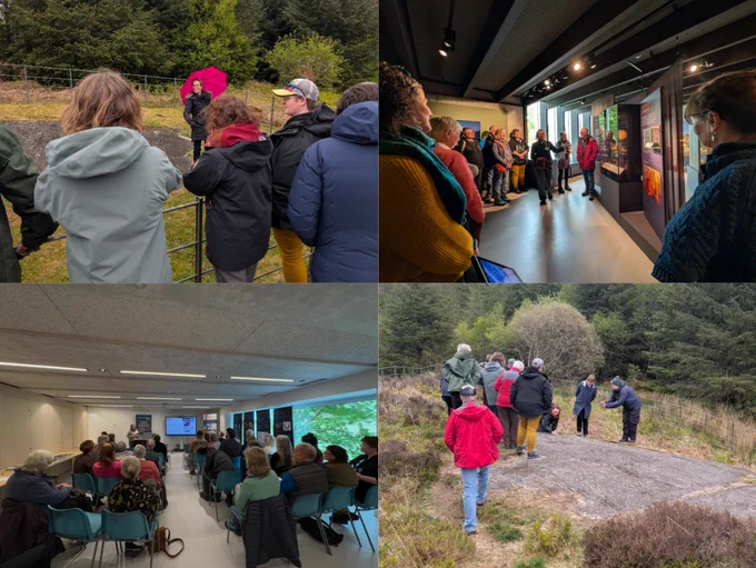 Participants of the Rock Art Gathering, Kilmartin © ScARF; bottom left: © Joana Valdez-Tullett