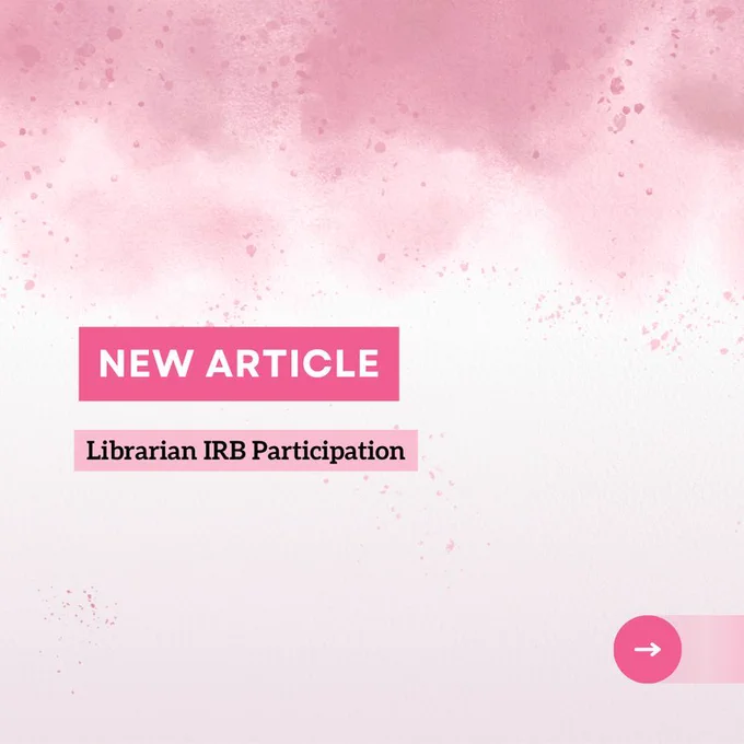 New article: Librarian IRB Participation