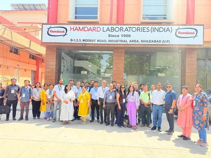 The day included the following lectures delivered by subject experts:

·  “Shelf-life Study of ASU Drugs” by Dr. Vijay Gupta, PSO (Ayurveda), PCIM&H.
· “Introduction to Pharmacopoeias and Formularies & implications” by Dr. Nikhil, SO (Ayurveda), PCIM&H.

· “Need for comprehensive standardization strategies for Siddha formulations” by Dr. V. Vijaya Kumar, SO (Siddha), PCIM&H

Industry Visit:
In the Second half of the day, participants undertook a field visit to two reputed pharmaceutical manufacturing units:

· Dr. Willmar Schwabe India Pvt. Ltd., Noida
· Hamdard Laboratories (India), Ghaziabad

These visits provided hands-on exposure to Good Manufacturing Practices (GMP) being followed in the production of Homoeopathic and Unani medicines respectively. Participants observed various stages of drug manufacturing, quality control, packaging, and storage, gaining practical insights into compliance with regulatory standards.