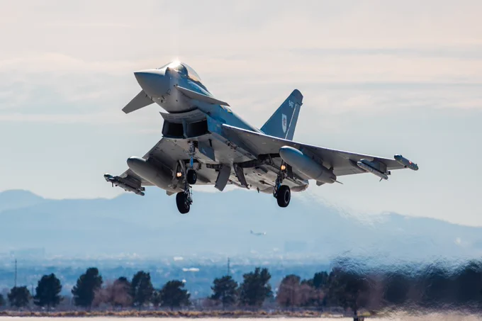 Typhoon in flight (Defence Imagery)