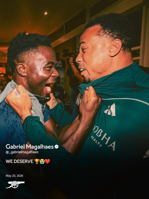 Gabriel Magalhaes:
"WE DESERVE"