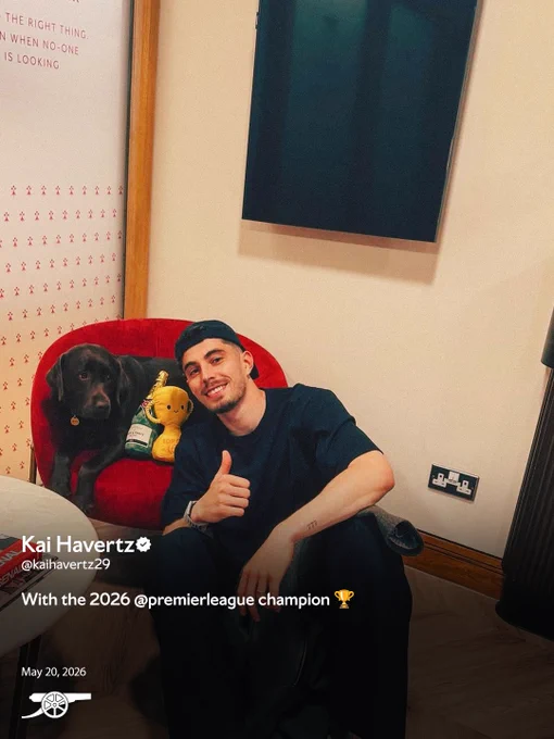 Kai Havertz:
"With the 2026 Premier League champion"