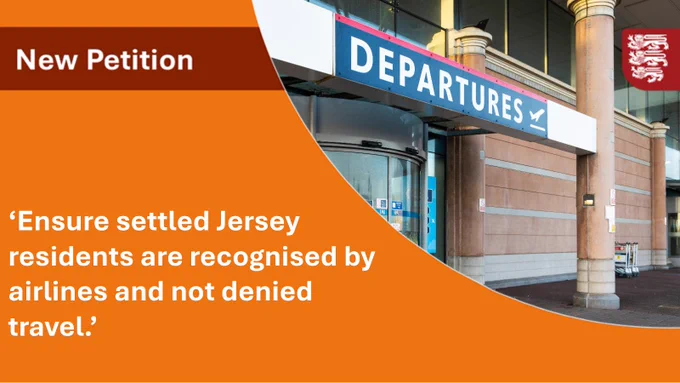 Jersey Departures at the airport