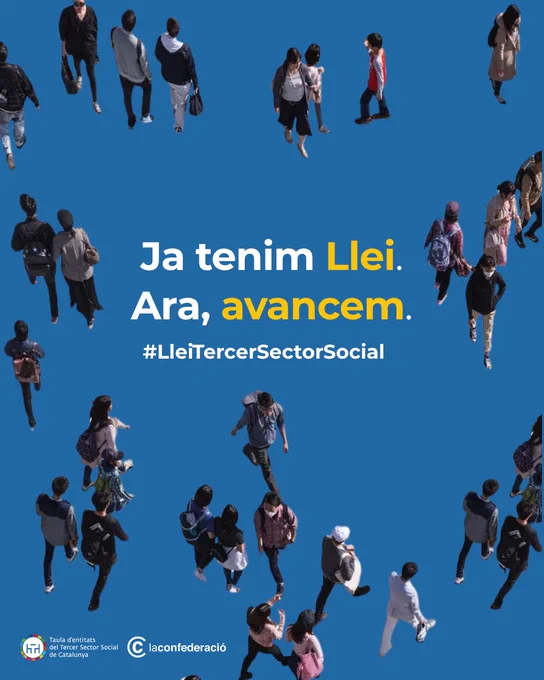 El Parlament aprova la Llei del Tercer Sector Social - Taula del Tercer Sector Social i La Confederació