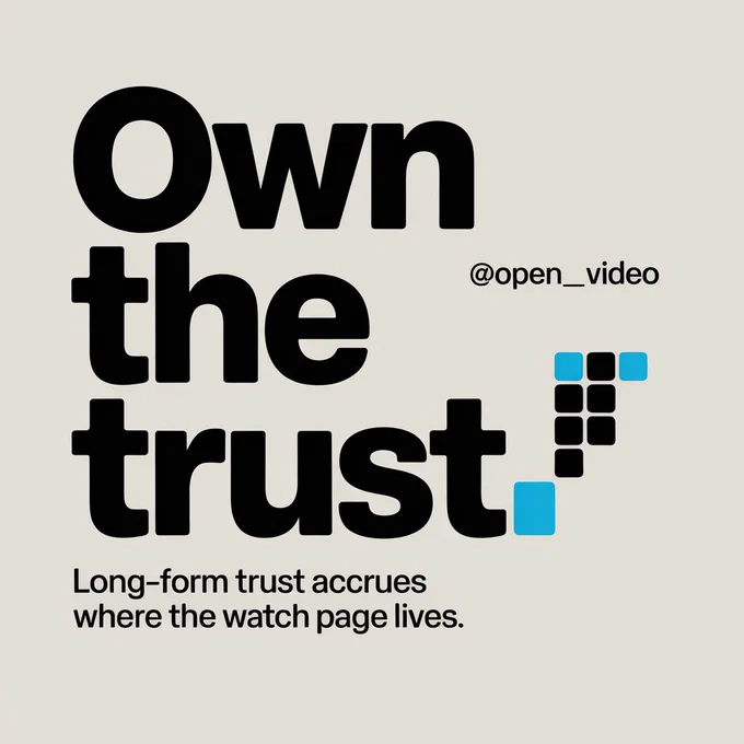 OWN THE TRUST Long-form trust accrues where the watch page lives.
