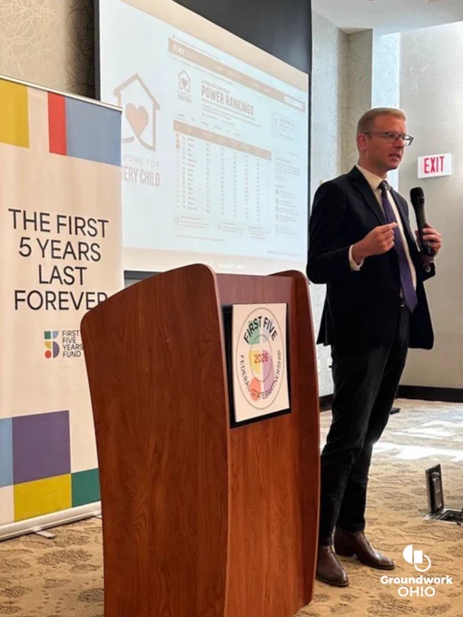 Administration for Children and Families Assistant Secretary Alex Adams speaks to attendees at First Five Year Fund’s inaugural 2026 Federal-State Partnership Summit in Washington D.C. on May 20, 2026.