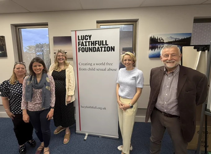 PCC Lisa Townsend pictured together with the team from the Lucy Faithfull Foundation