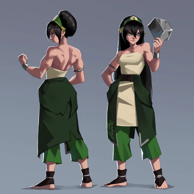 Toph illustrations.