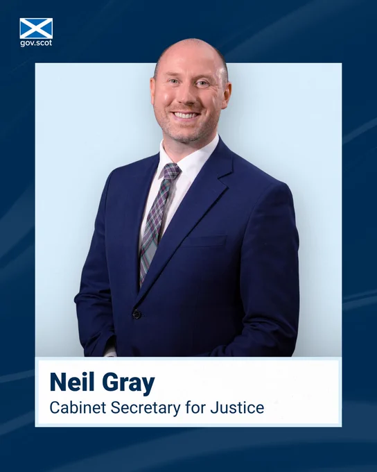 Neil Gray, Cabinet Secretary for Justice.