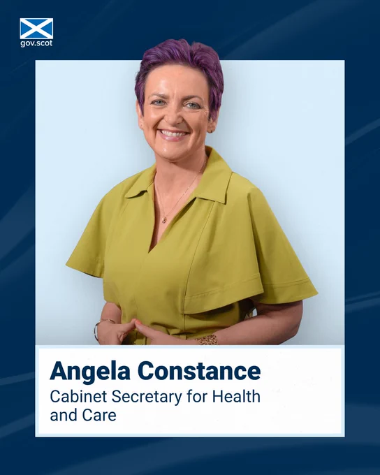 Angela Constance, Cabinet Secretary for Health and Care.