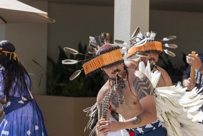 Native dancing ceremony