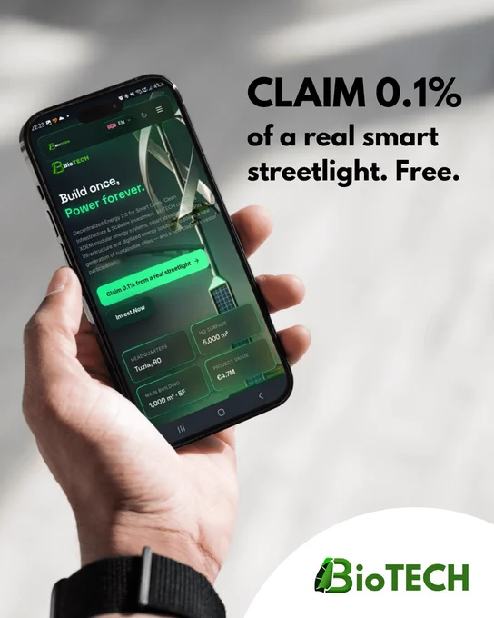 Located in Tuzla. No payment required. No catch to get started.

You’ll get:

✔ A shareholder certificate (0.1% ownership)
✔ Access to live infrastructure performance
✔ Technical & income dashboard
✔ Priority access to future opportunities

Most people consume infrastructure.

Very few get to participate in it.

Claim your free 0.1% →