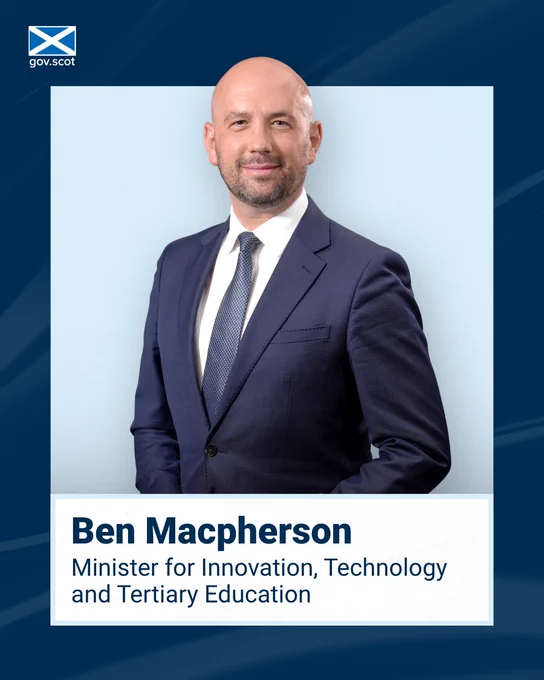 Ben Macpherson, Minister for Innovation, Technology and Tertiary Education.