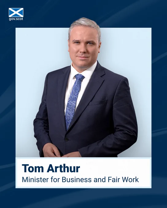 Tom Arthur, Minister for Business and Fair Work..