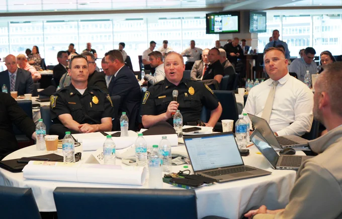 MEMA convened approximately 130 representatives from nearly 30 local, state, federal, and private-sector agencies today, including the Foxborough Police Department, for “Operation Red Card.”