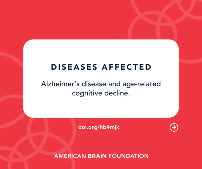 Diseases Affected: Alzheimer’s disease and age-related cognitive decline.