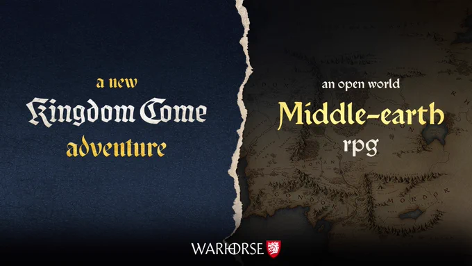 Warhorse Studio's announcement it is working on a large-scale Middle-earth RPG and a new Kingdom Come "adventure." 