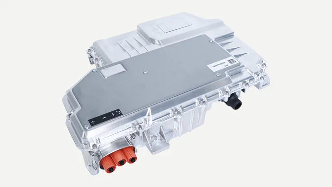  A dual inverter designed for hybrid electric vehicle transmissions.