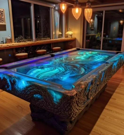 Would you play on this? 🤔🤔🤔
#pooltable #exotic #pool 
#goplaypool 
#goplaypoolapp 