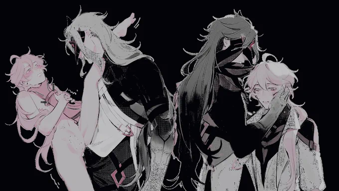 art by @/chiiann .  anims by kiryuma . 

lewd , taboo , proship portrayal of dottore from genshin impact — probability of themes of violence , assault , psychological abuse , etc . 

dominant top , switches for certain individuals .  particular affinity for pantalone/scaramouche/aether .  multiship , near-limitless — but won't write scat/anything like that , excessively hairy men , or vore .  

also please be aware i am extremely selective and don't respond to ' hey '  dms .  open to interactions on the tl or being sent starters in dms .