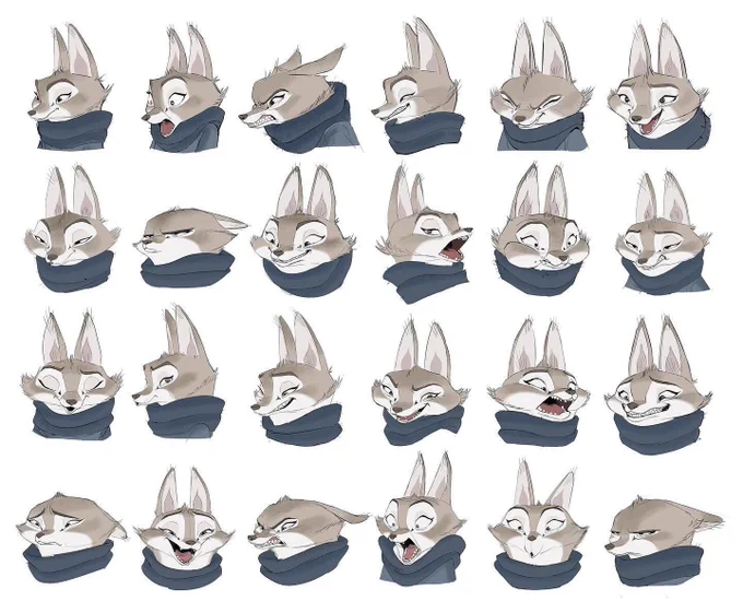 Zhen from Kung fu panda 4 expression sheet by @euni_chobot on instagram!