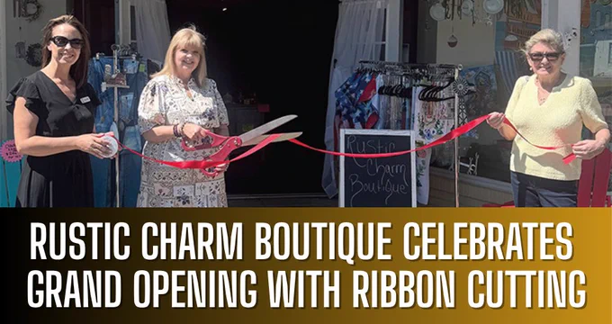 The Lancaster by the Bay Chamber of Commerce on Saturday, May 16, welcomed Rustic Charm Boutique to the White Stone business community with an official ribbon-cutting ceremony.

Owned by Tina Kidwell, Rustic Charm Boutique, 390 Chesapeake Drive, White Stone, offers a carefully curated selection of gifts, home décor, dishes, table runners, tea towels, pot holders and ladies’ apparel, reported Chamber executive director Leslie Jingluski.

Click here to learn more about this local business: https://rrecord.com/rustic-charm-boutique-celebrates-grand-opening-with-ribbon-cutting.