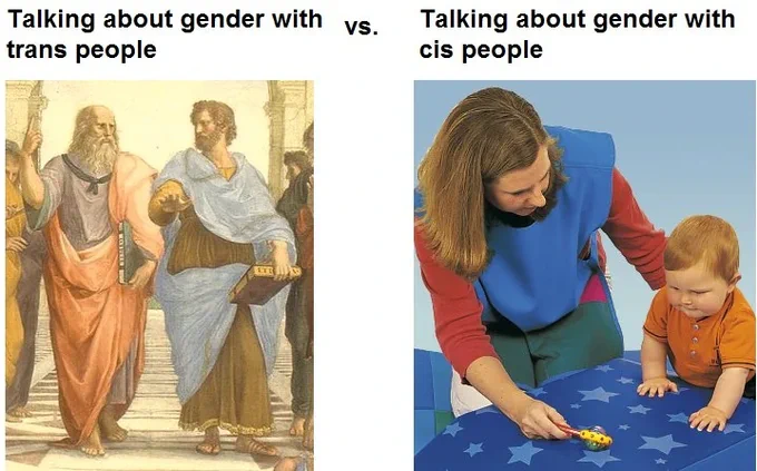 i deadass had to explain him gender =/= sex, that intersex exists, and he STILL didnt understand ;-; _/\_ 