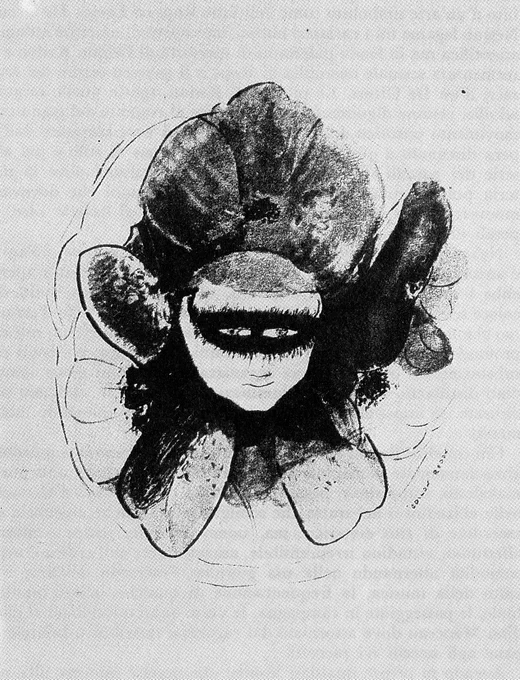O. Redon - Viola del pensiero (acquarello)