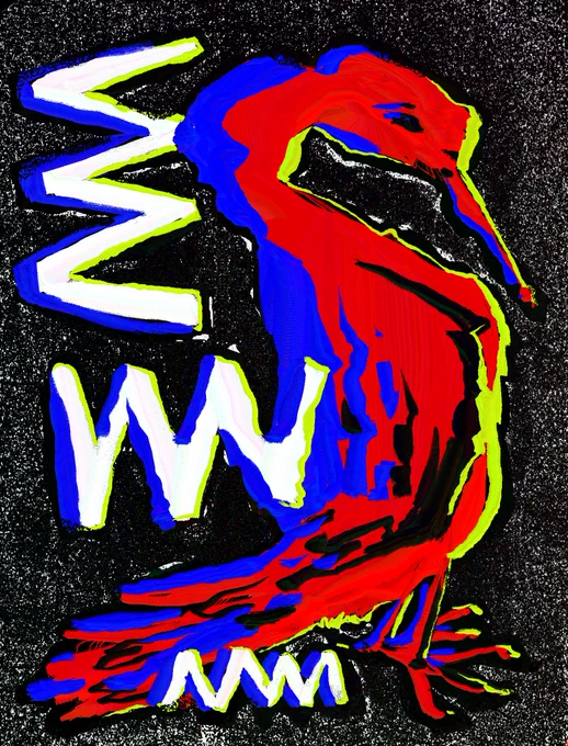 swan and zig zags