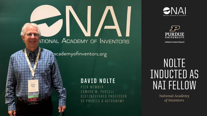 This week, Edward M. Purcell Distinguished Professor of Physics and Astronomy David Nolte was inducted as a Fellow of the National Academy of Inventors, joining an elite group of academic inventors whose discoveries have advanced innovation and societal impact.
