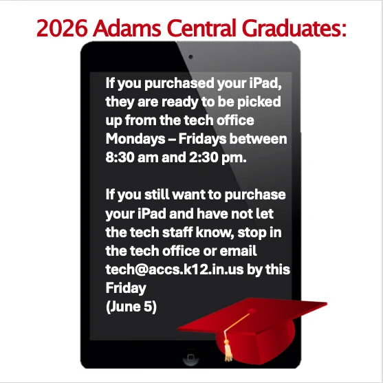 2026 Graduate iPads Ready