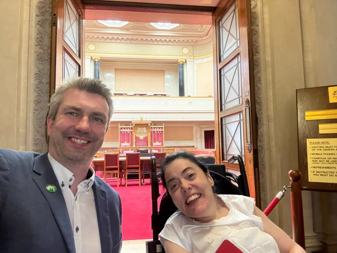 Myself and Danny outside the Senate Chamber after our meeting