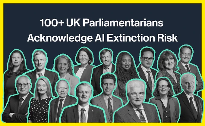 100  UK Parliamentarians Acknowledge AI Extinction Risk