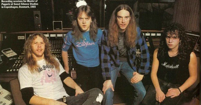 Metallica at sweet silence studios 1985