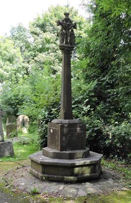 St Illtyd's Cross in the churchyard in Bridgend © A March 2026 via WMO  
