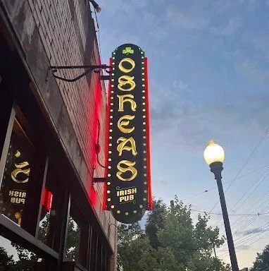 O'Shea's in Highlands signage. 